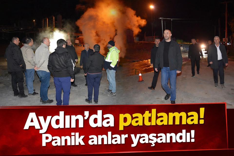 Aydın’da jeotermal iletim hattında patlama paniğe neden oldu