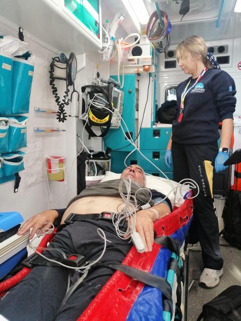 Ambulans  Uçak Söke li Gurbetçi İçin Havalandı