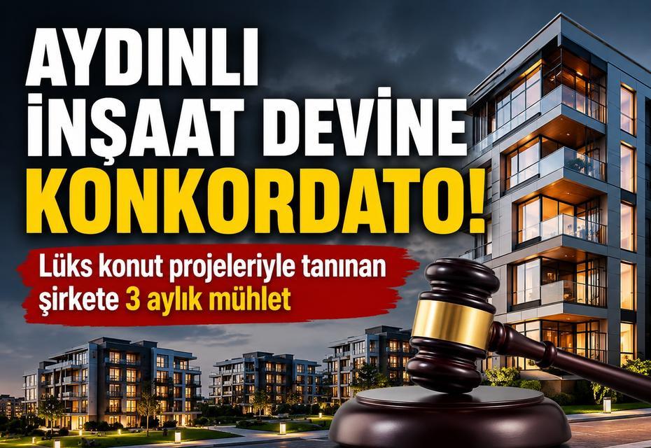 Aydınlı inşaat devine konkordato şoku!