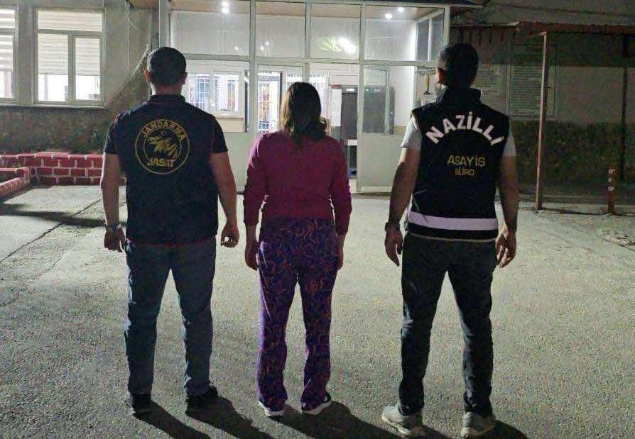 Aydın’da 23,5 yıl hapis cezası bulunan kadın hükümlü yakalandı