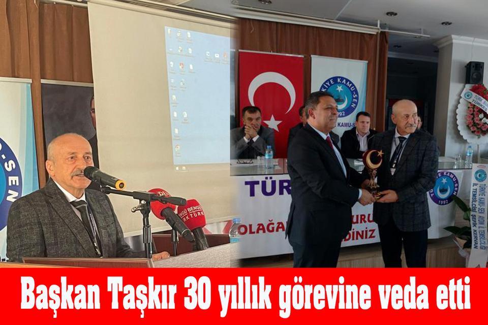 Başkan Taşkır 30 yıllık görevine veda etti