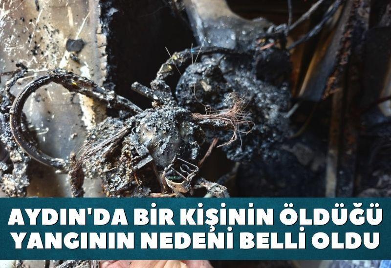Aydın'da bir kişiyi öldüren yangının nedeni belli oldu