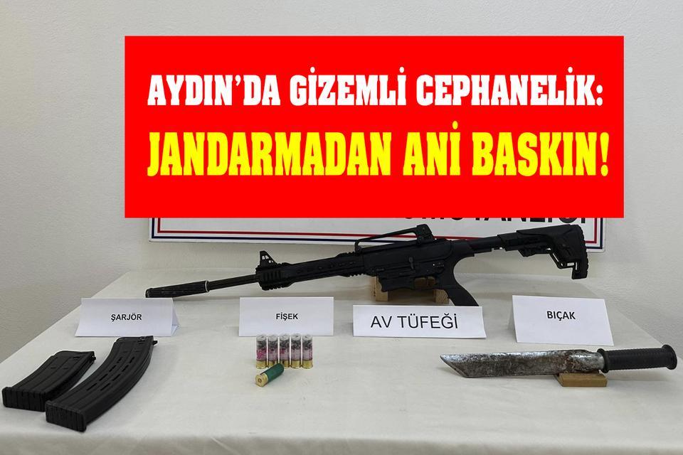 Aydın’da gizemli cephanelik: Jandarmadan ani baskın!