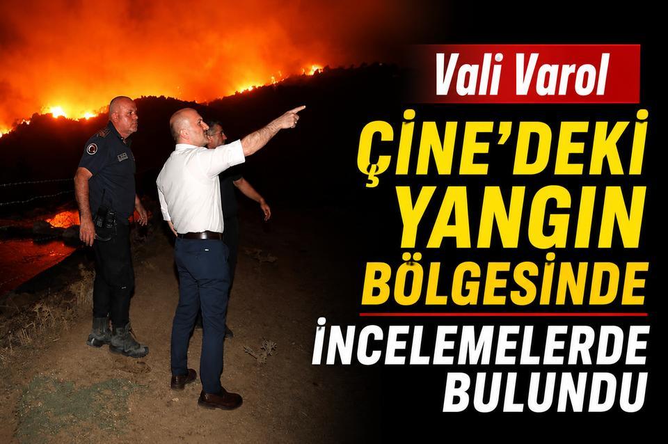Vali Varol yangın bölgesinde