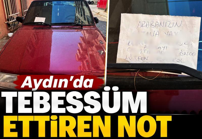 Aydın’da tebessüm ettiren not