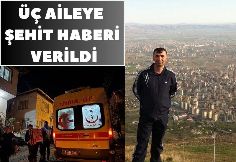 Üç aileye şehit haberi verildi