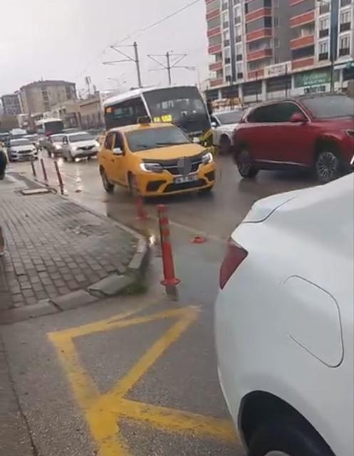 Tehlikeli manevraya 3 bin lira ceza kesildi