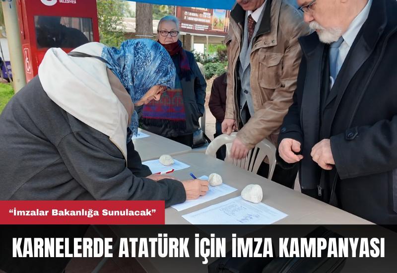 Aydın’da karnelerde Atatürk için imza kampanyası