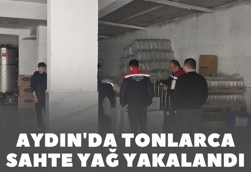 Aydın'da tonlarca sahte yağ yakalandı