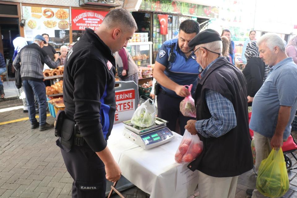 Bozdoğan’da pazara ‘tartı kontrol noktası’ kuruldu