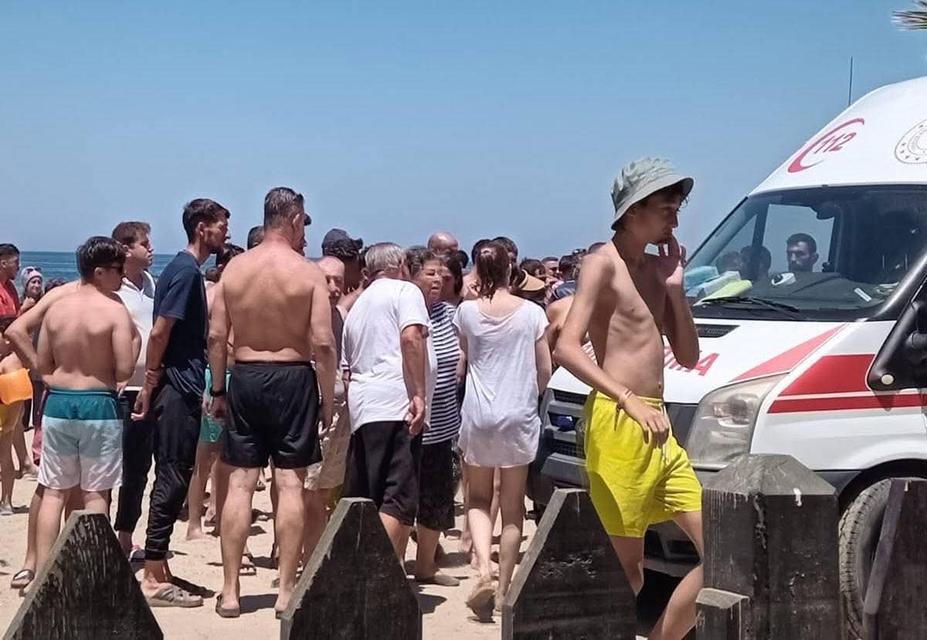 Kuşadası'nda korku dolu anlar