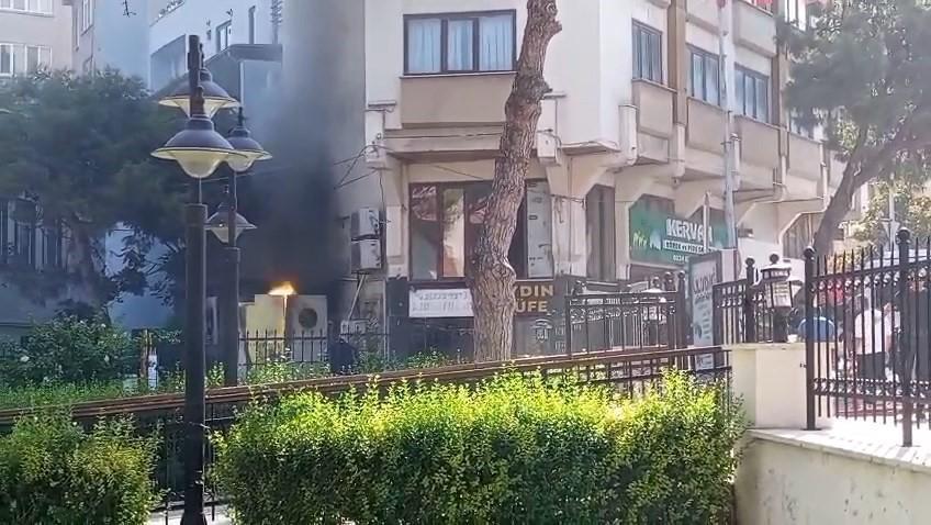 Trafo böyle patladı... Herkesin yüreği ağzına geldi