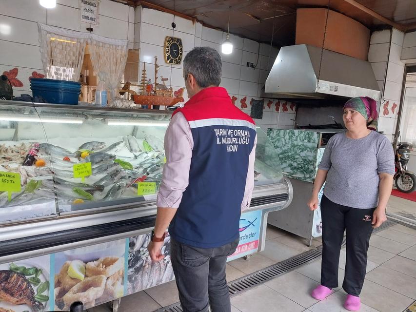 Söke’de su ürünleri satış yerlerine denetim