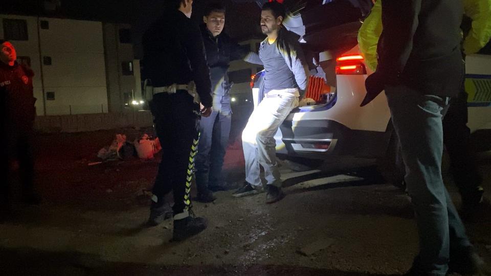 Dur ihtarına uymadı, inşaat alanında yakalandı