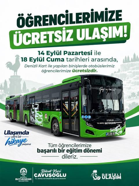 Öğrencilere ücretsiz ulaşım müjdesi