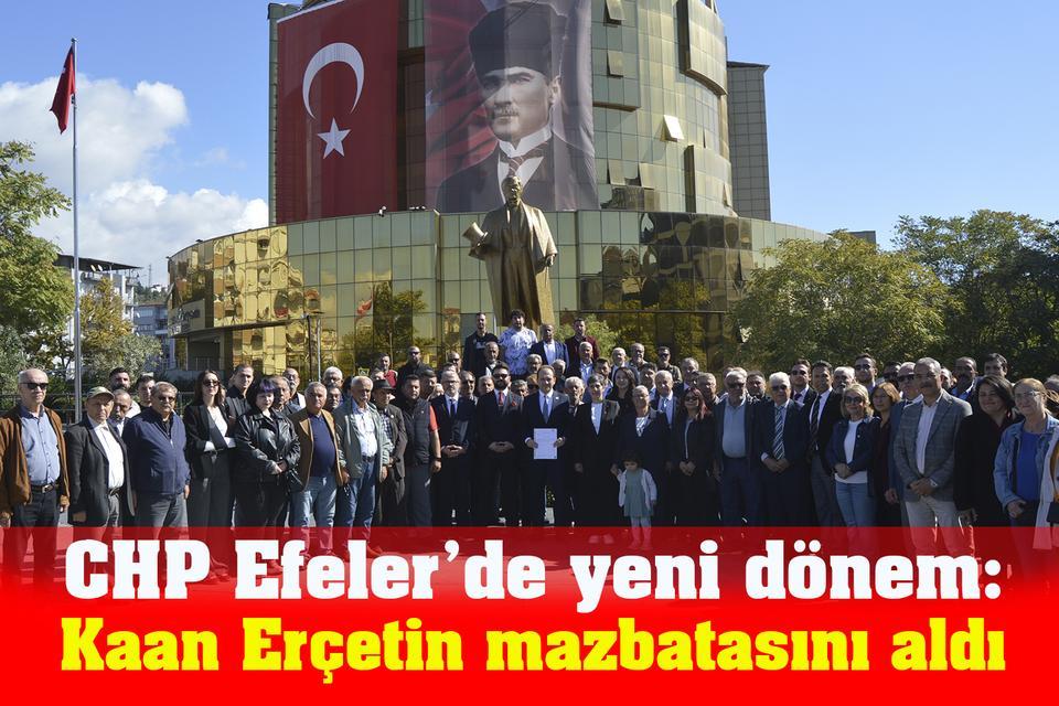 CHP Efeler’de yeni dönem: Kaan Erçetin mazbatasını aldı