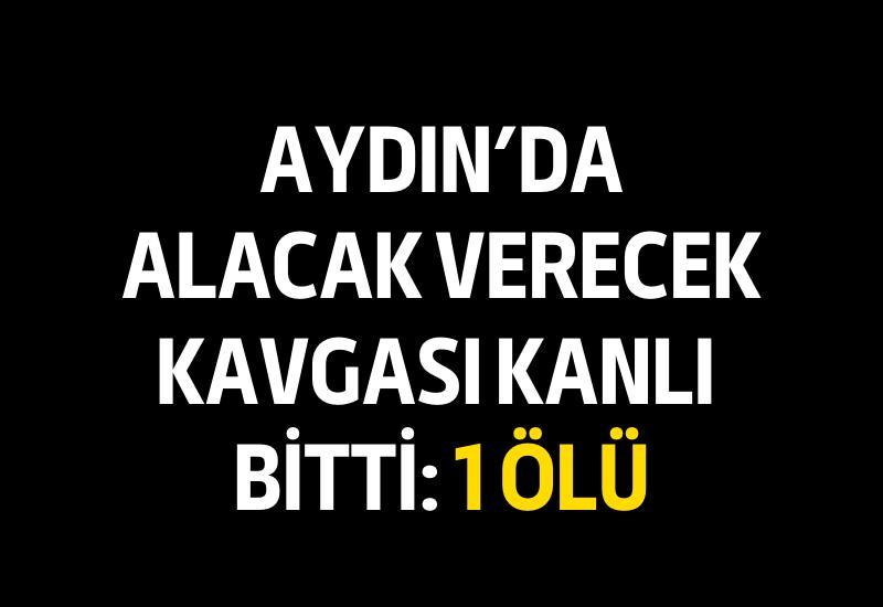 Aydın'da alacak verecek kavgası kanlı bitti: 1 ölü