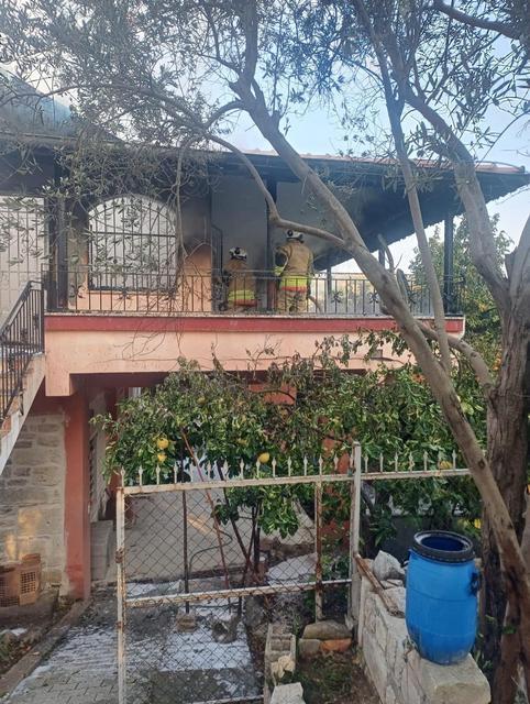 Müstakil evde yangın