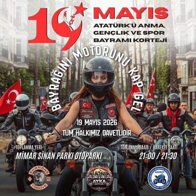 Aydın’da 19 Mayıs coşkusu motor kortejiyle yaşanacak