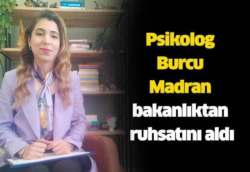 Psikolog Burcu Madran bakanlıktan ruhsatını aldı