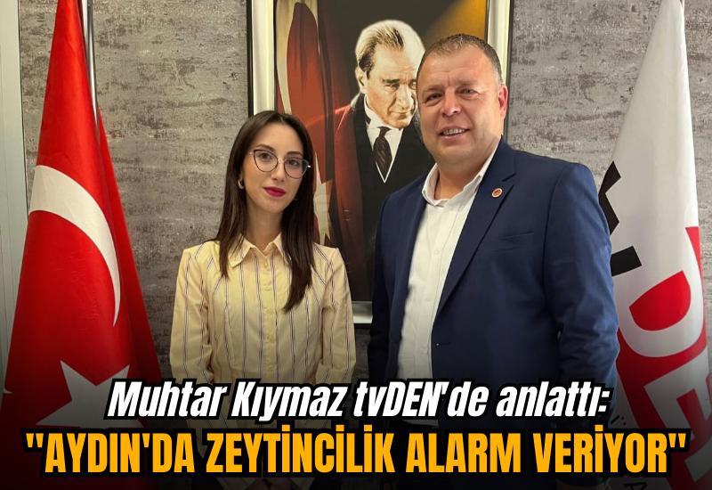 Muhtar Kıymaz tvDEN'de anlattı: "Aydın'da zeytincilik alarm veriyor"