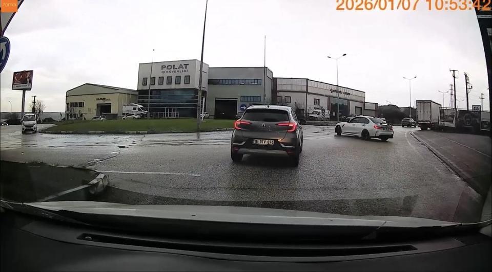 Cadde ortasında driftin bedeli 58 bin lira oldu