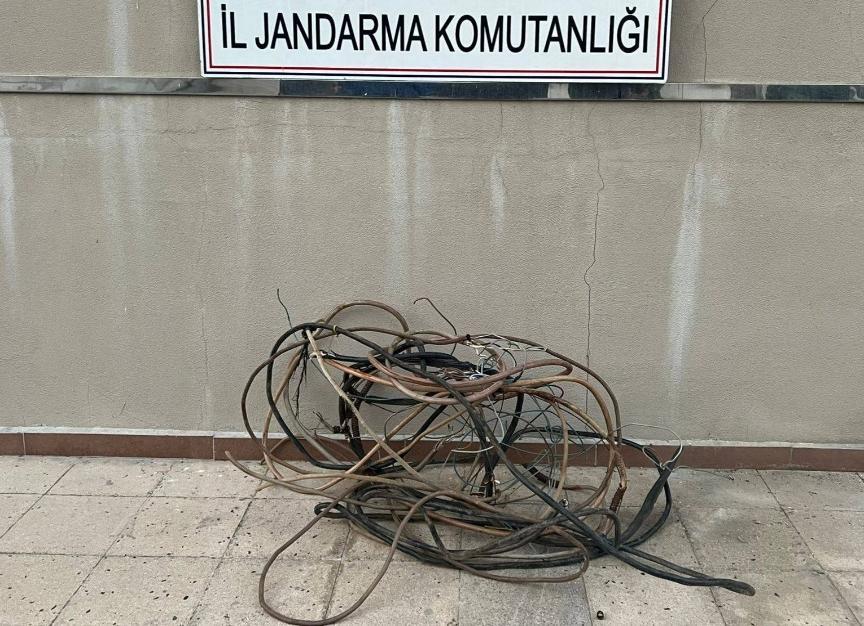 Aydın’da kablo hırsızlığı şüphelisi yakalandı