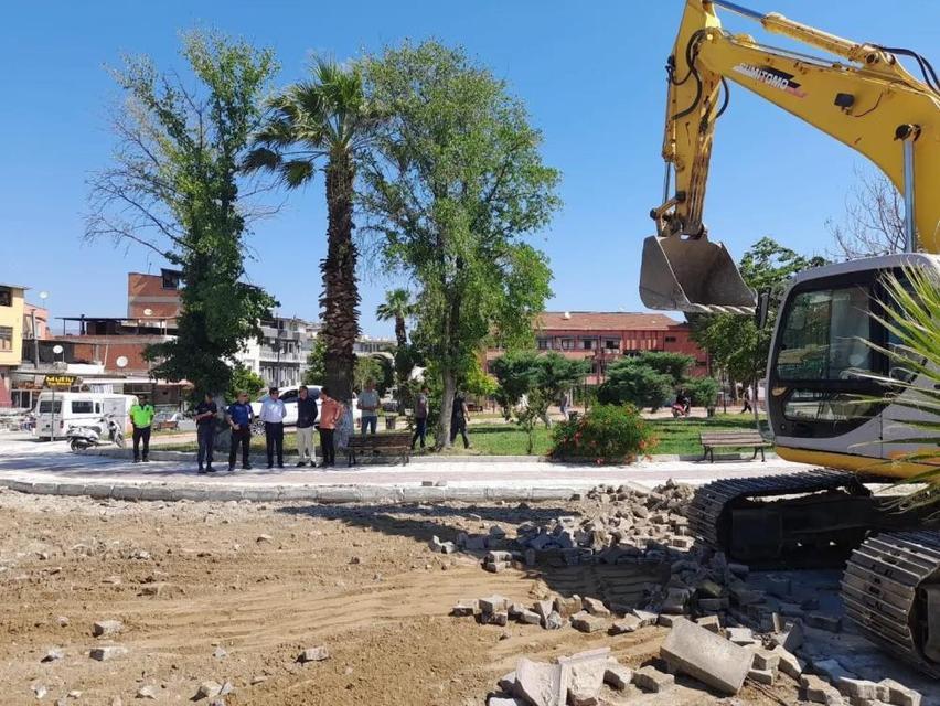 Yenipazar'da asfalt çalışmaları sürüyor