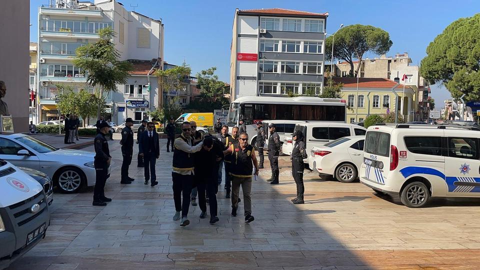 Aydın’da bekçilere saldıran kişiler adliyeye çıkarıldı