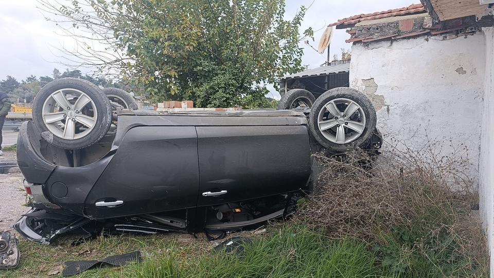 Aydın'da otomobil takla attı: 1 yaralı