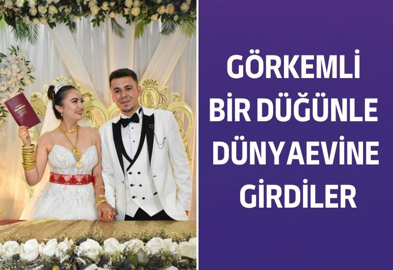 Görkemli bir düğünle dünyaevine girdiler