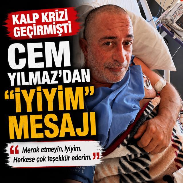 Kalp krizi geçiren Cem Yılmaz'dan "iyiyim" mesajı