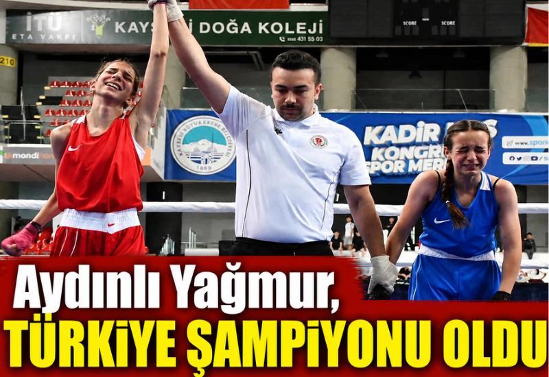 Aydınlı Yağmur, Türkiye şampiyonu oldu