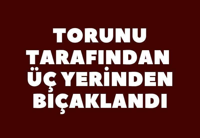 Torunu tarafından üç yerinden bıçaklandı
