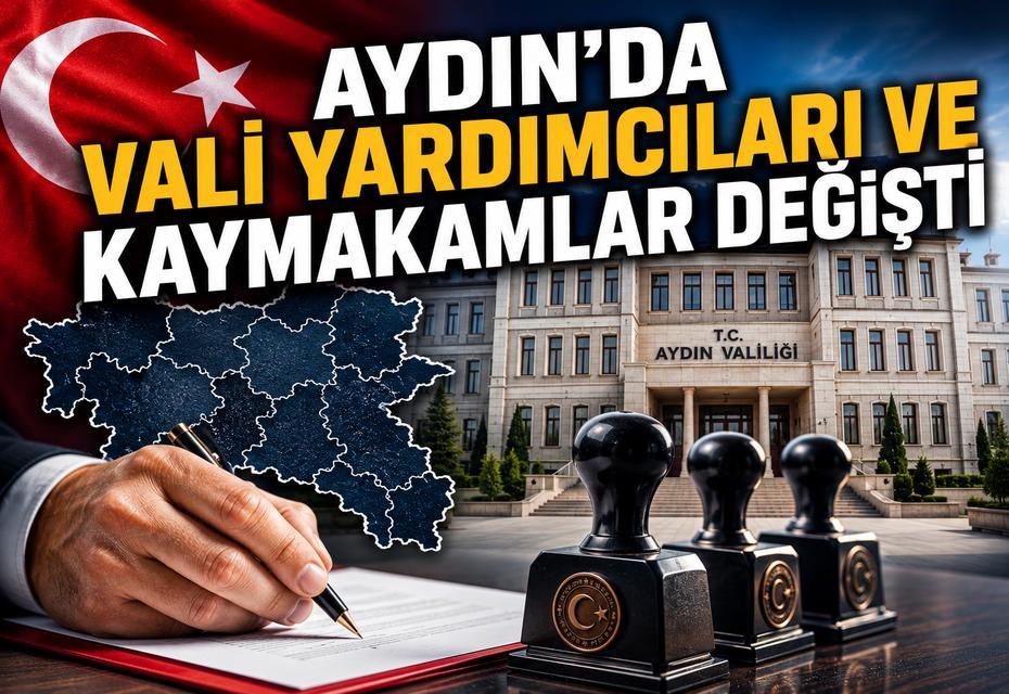 Aydın'da Vali Yardımcıları ve Kaymakamlar değişti