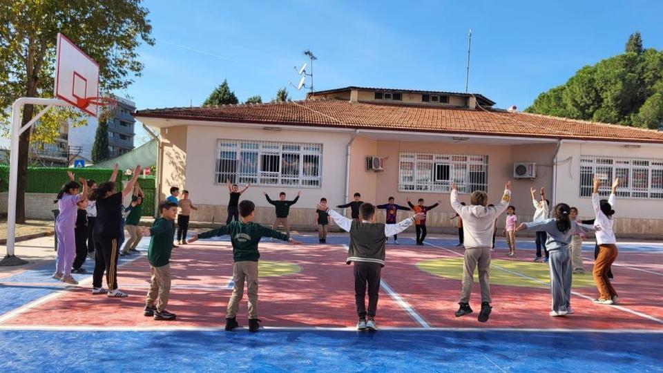 Aydın'da çocuklar güne sporla başlıyor