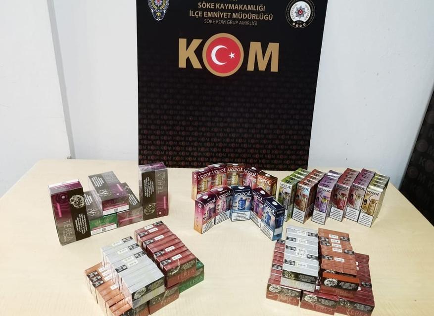 Aydın'da kaçak elektronik sigara operasyonu