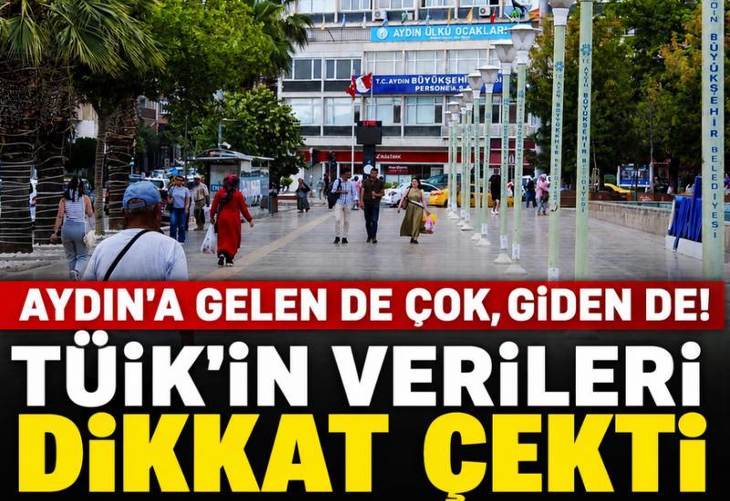 Aydın'a gelen de çok, giden de! TÜİK'in verileri dikkat çekti