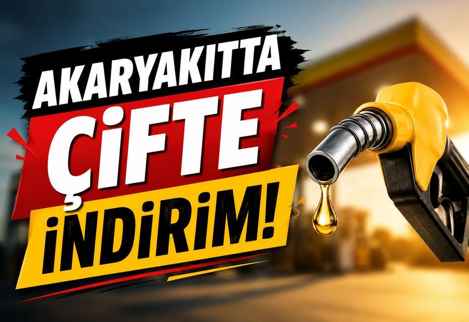 Akaryakıtta çifte indirim!