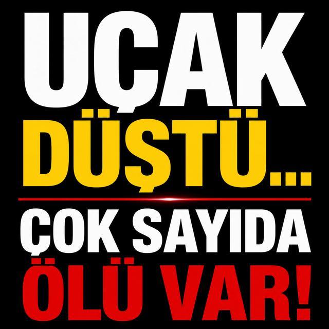 Uçak düştü... Çok sayıda ölü var