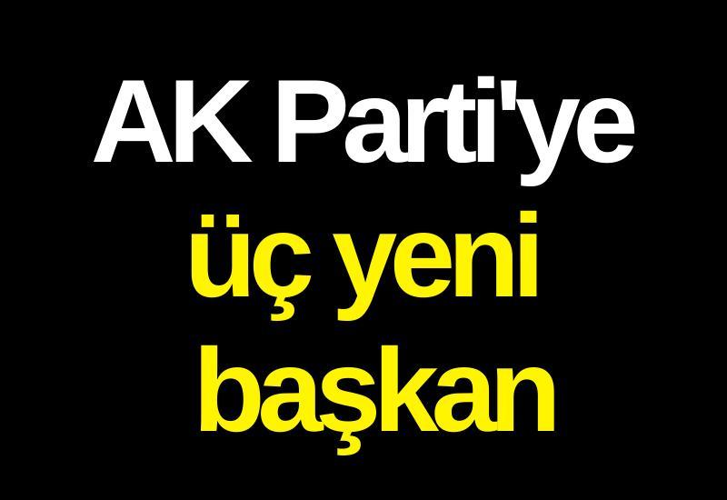 AK Parti'ye üç yeni başkan