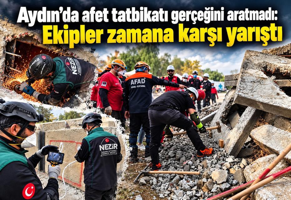 Aydın’da ekipler zamana karşı yarıştı