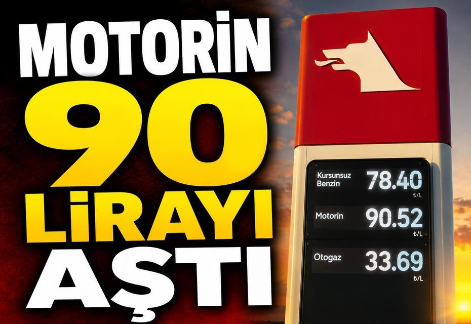 Motorin 90 lirayı aştı