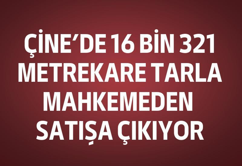 Çine’de 16 bin 321 metrekare tarla mahkemeden satışa çıkıyor