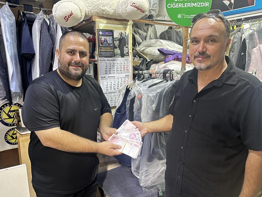 Para sahibine, esnaf huzura kavuştu