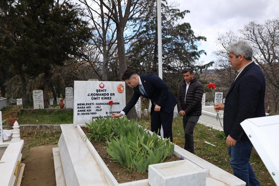 ŞEHİT KİREZ ŞEHADETİNİN 20. YILINDA MEZARI BAŞINDA ANILDI