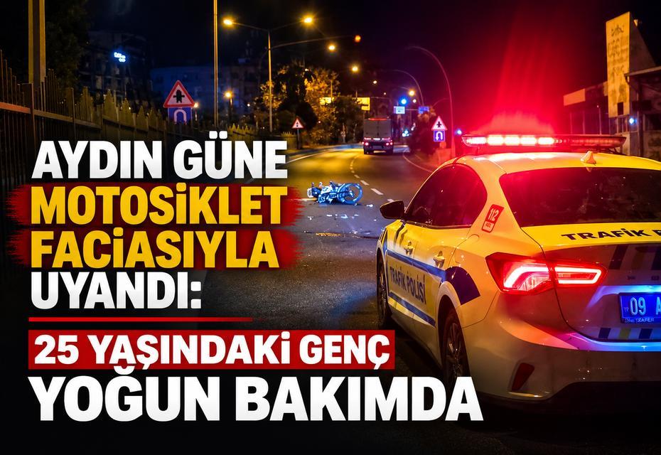 Aydın güne motosiklet faciasıyla uyandı: 25 yaşındaki genç yoğun bakımda