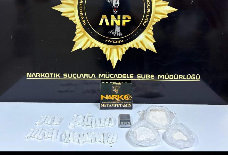 Aydın’da uyuşturucu operasyonu: 815 gram madde ele geçirildi