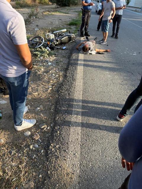 Motosikletle otomobil çarpıştı: 1 yaralı