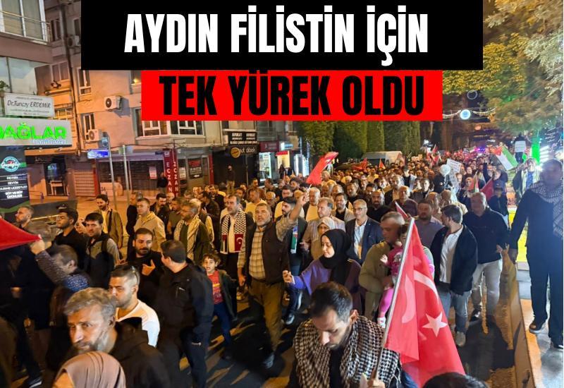 Aydın Filistin için tek yürek oldu